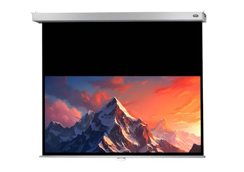 Celexon Rollo Professional Plus 1090814 Rolloleinwand 200 x 125cm - Beamer-Leinwände mit Bildformat 16:10, ideal für Präsentationen und Heimkino, bietet eine hochwertige Bilddarstellung.