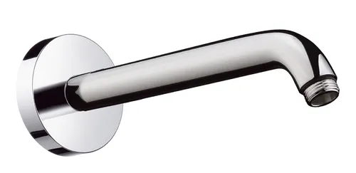 Hansgrohe Brausearm 230 mm - Chrom - Hochwertiger Brausearm für Wandmontage, aus robustem Messing und elegantem Chrom, ideal für ein modernes Badezimmer-Design.