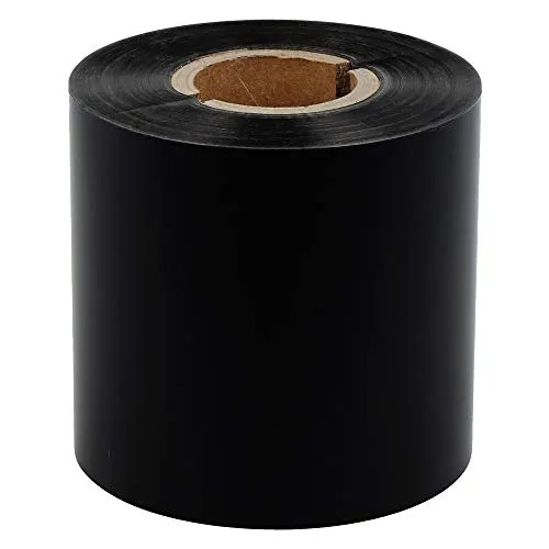 Labelident Thermotransfer Farbband Harz schwarz 40mm x 300m, Außenwicklung, kompatibel Zebra TSC GoDEX, für Folienetiketten