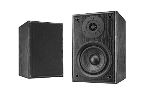 Dual LS 100 Aktiv-Lautsprecher Set - Ersatz-Lautsprecher mit integriertem Verstärker, ideal für Plattenspieler, 2-Wege-System im Holzgehäuse für exzellenten Klang.