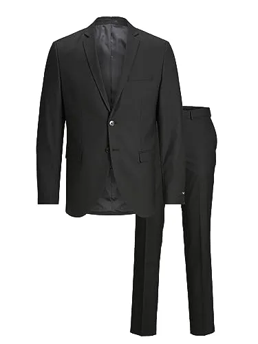 JACK & JONES Herren Jprfranco Suit Ps Abendanzug Set, Schwarz, 64 EU - Eleganter Anzug für Herren von JACK & JONES, ideal für besondere Anlässe. Hochwertige Verarbeitung und stylisches Design sorgen für einen perfekten Auftritt.