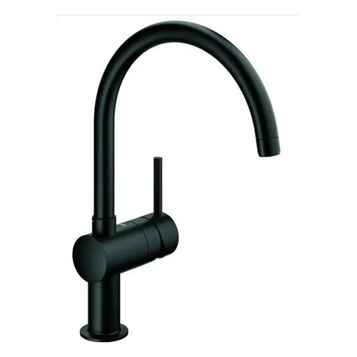 GROHE Minta - Einhand-Spültischarmatur, velvet black, schwenkbarer Rohrauslauf für flexible Nutzung und einfache Montage