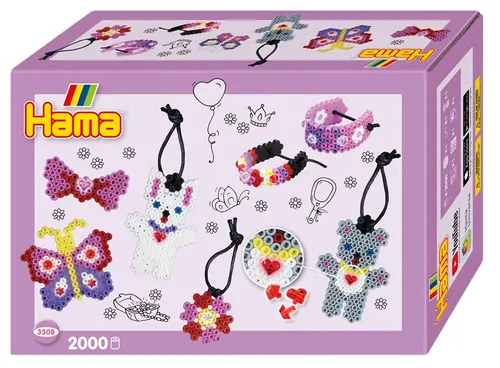 Hama Bügelperlen midi "Modeschmuck" Geschenkpackung 2.000 Bügelperlen