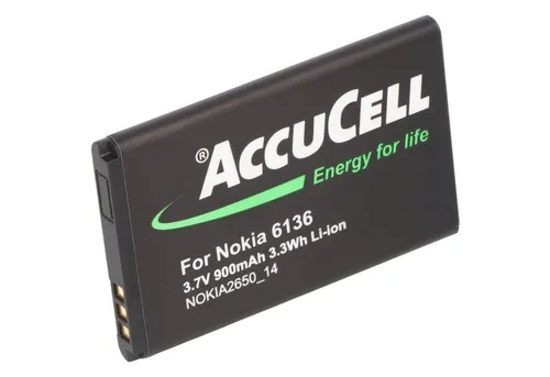 AccuCell AccuCell Akku passend für Nokia 2652, BL-4C Akku 600 mAh (3,7 V)
