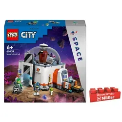 LEGO City 60439 Weltraumlabor - 560-teiliges Weltraumspielzeug für Kinder ab 6 Jahren, mit klappbarem Labor und digitaler Bauanleitung in der LEGO Builder App