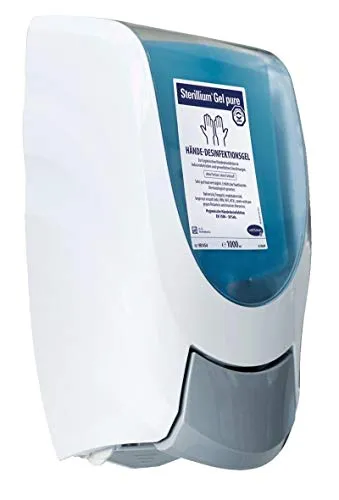 HARTMANN Desinfektionsspender 1,0 l weiß - Desinfektionsmittelspender für hygienische Hände, ideal für öffentliche Einrichtungen und hohe Benutzerfrequenz.