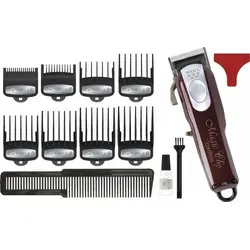 Wahl Cordless Magic Clip Haarschneidemaschine Rot - Frisierprodukte, kabellose Freiheit und präzise Haarblending für professionelle Ergebnisse zu Hause.