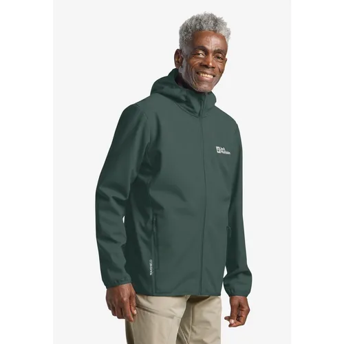 Jack Wolfskin Bornberg Hoody M sago palm (E0271) 3XL – Herren Softshelljacke - Die Bornberg Hoody M von Jack Wolfskin kombiniert Funktionalität und Stil. Ideal für Wanderungen, bietet sie Wind- und Wasserabwehr sowie Atmungsaktivität für besten Tragekomfort.