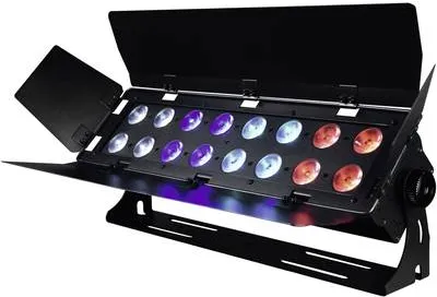Eurolite Stage Panel 16 HCL LED - Licht-Effekte mit 16 leistungsstarken 12-W-RGBAW+UV-LEDs für beeindruckende Lauflichteffekte, DMX-Steuerung und integrierte Showprogramme. Ideal für professionelle Veranstaltungen!