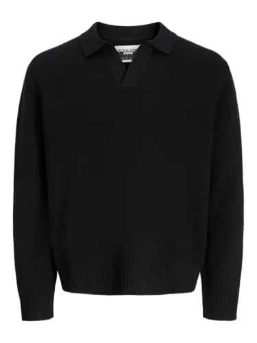 Poloshirt Cover Schwarz S von JACK & JONES - Stylisches Poloshirt für jeden Anlass, gefertigt aus einem bequemen Mix aus Polyester und Baumwolle. Pflegeleicht und dehnbar, ideal für Büro oder Freizeit.