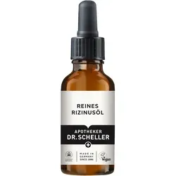 DR. SCHELLER Reines Rizinusöl 30 ml - 100% reines Rizinusöl zur Unterstützung des Haarwachstums und intensiven Hautpflege. Kräftigt Haare, Wimpern und Augenbrauen, dermatologisch getestet und vegan.