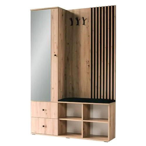 Lomadox Garderoben Set Flurgarderobe - Moderne Garderobenschränke mit elegantem Design, Softclose-Funktion und zahlreichen Aufbewahrungsmöglichkeiten für einen stilvollen Flur.