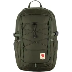 Fjällräven Skule 20 deep forest (662) ONESIZE - Vielseitiger 20-Liter Kinderrucksack aus strapazierfähigem, wasserabweisendem Material, ideal für Schule und Ausflüge. Mit gepolstertem Laptopfach, Trinksystemkompatibilität und bequemen Schultergurten.