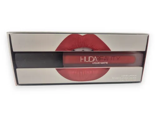 Huda Beauty Liquid Matte Lippenstift Icon 4,2 ml - Lippenstifte für Damen, mit befeuchtendem Effekt und langanhaltendem matten Finish für perfekt geformte, verführerische Lippen.