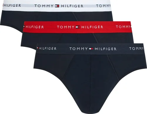 Tommy Hilfiger Underwear Slip 3P BRIEF DTM (Packung, 3-St.) mit Logo-Elastikbund - Bequeme Unterwäsche im 3er-Pack mit elastischem Logobund für optimalen Tragekomfort. Ideal für den täglichen Einsatz in Größe L (52).