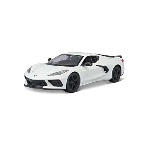 Maisto 1:24 Montageline 2020 Chevrolet Corvette Stingray Coupe, Weiß