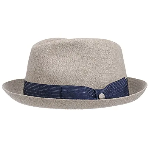 Lierys Outdoorhut - Italienischer Stoffhut mit Ripsband - Hüte, stilvoller Fedora aus Leinen, temperatur- und feuchtigkeitsregulierend, perfekt für warme Sommertage und Clubnächte.