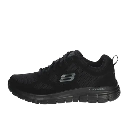 Skechers Burns-Agoura Herren Turnschuhe - Schwarz, 42 EU - Herren-Sneaker mit geschlossener Kappe, ideal für Komfort und lässigen Style im Alltag.