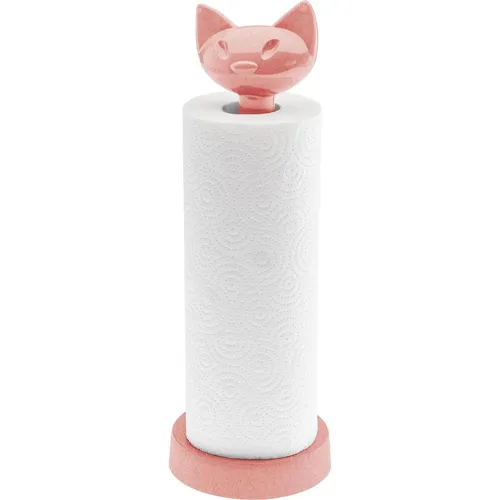 Koziol Küchenrollenhalter MIAOU, Abrollstopp 7225704, koralle - Sonstige Haushaltswaren, platzsparendes Design mit Abrollstopp, CO2-neutral und BPA-frei, spülmaschinengeeignet für einfache Reinigung.
