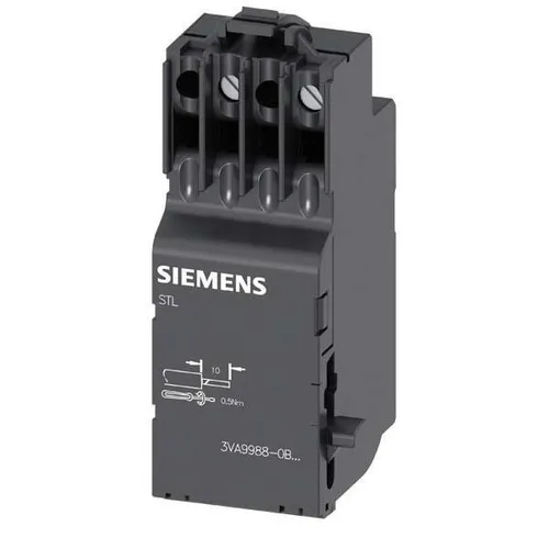 Siemens Dig.Industr. Spannungsauslöser 3VA9988-0BL20 - Druckschalter Zubehör, 380-600V AC Spannungsauslöser für zuverlässige Leistung in industriellen Anwendungen.