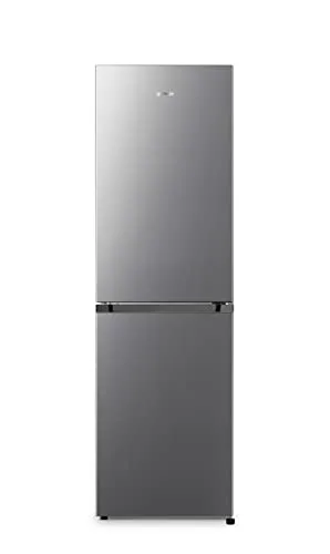 NRK418DCS4 Kühl-Gefrierkombination grau - Kühlschrank mit 171 Litern Kühl- und 85 Litern Gefrierkapazität, 4-Sterne-Gefrierfach und energieeffizienter Klasse D für nachhaltige Kühlung.