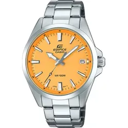 CASIO EDIFICE Quarzuhr EFV-100D-9AVUEF - Silberne Armbanduhr für Herren, elegantes Design und präzise Zeitmessung