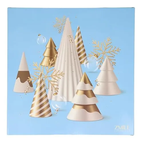 ZMILE COSMETICS Beauty Adventskalender '3D Christmas Trees’ - 24 Überraschungen zum Schminken und Stylen im tradionellen Türchen-Adventskalender mit veganer Kosmetik