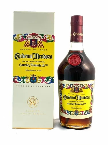 Cardenal Mendoza Brandy Solera Gran Reserva 40% 0,7L - Hochwertiger Brandy aus solera gereiften Trauben, ideal für Genießer und besondere Anlässe