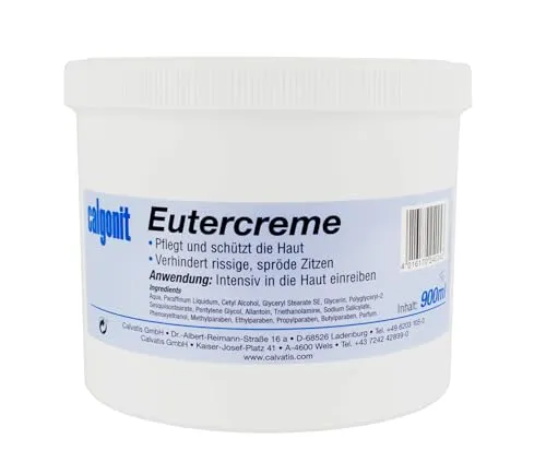 Calgonit Eutercreme 900 ml - Intensive Pflege für spröde Haut - Tagespflege mit hochwirksamer Formel, ideal zur Intensivpflege von spröder Haut und optimaler Feuchtigkeitsversorgung.