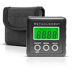 STAHLWERK Digitaler Winkelmesser LB-360 ST - Messgeräte mit großem Messbereich von 4 x 90 Grad und hoher Genauigkeit von ±0,1 Grad. Ideal für präzise Vermessungen in Handwerk und Bau.