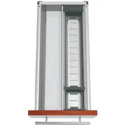 BLUM ORGA-LINE Facheinteilungs-Set 275-349 mm - Zubehör für Möbel - Komplett ausfüllendes Schubkastenset, ideal für Essbesteck mit herausnehmbarer, spülmaschinengeeigneter Trage aus hochwertigem Edelstahl.