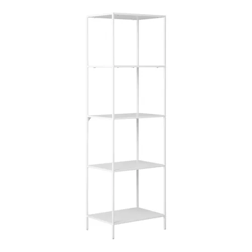 HOUSE NORDIC Regal VITA - Elegantes Regal mit 5 Ablagen, ideal für Bücher und Dekoration. Der weiße Rahmen verleiht jedem Raum eine moderne Note und passt perfekt zu verschiedenen Einrichtungsstilen.