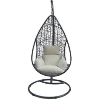 Greemotion Hängesessel Kuba (weiß) - Hängesessel für Garten, Balkon oder Wohnbereich, bietet ultimativen Komfort und Stabilität dank des speziellen Befestigungsbands.