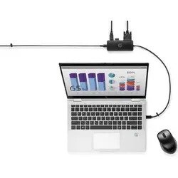 HP USB-C Reisehub G2 - USB-Hub für unterwegs mit mehreren Anschlüssen, ideal für das schnelle und einfache Verbinden von Geräten im Home Office oder auf Reisen.