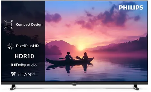Philips 24PHS6000 HD LED Smart TV - 24 Zoll - Fernseher mit Pixel Plus für gestochen scharfe Bilder und Dolby Audio für kristallklaren Sound. Ideal für kleine Räume dank seines kompakten Designs und der Titan OS Plattform für einfaches Streaming.
