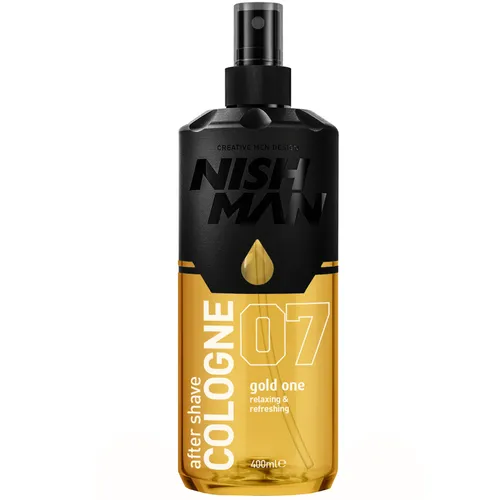 Nishman After Shave Cologne Gold 400ml Erfrischendes After Shave Wasser