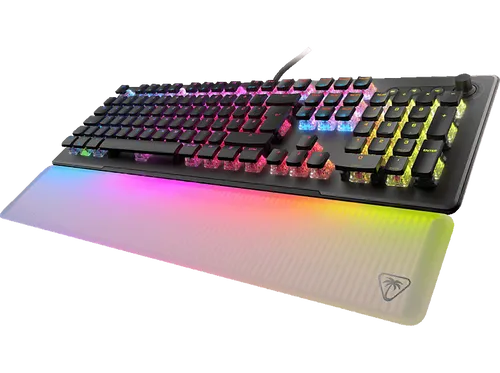 Turtle Beach Vulcan II Max – RGB Gaming Tastatur - Gaming Zubehör für Xbox Series X & S mit optischen Titan II-Schaltern für ultraschnelle Betätigung und 200 Millionen Klicks Lebensdauer sowie abnehmbarer Handballenauflage für zusätzlichen Komfort.