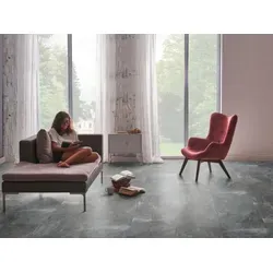Check Vinylboden Matt-Fliesen > 2151 Windeck;2152 Heisiek;2153 Rahdener;2154 Marbach <, Klick Vinyl in Fliesenoptik XL, inkl. Trittschalldämmung, In 1 Packung: 6 Paneele - 2,341m2, 1 Packung: 6 Paneele - 2,341m2 grau