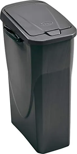 Mondex Abfalleimer Müllsortierer 25L anthrazit - Praktischer 25L Abfallsammler von Mondex für effiziente Mülltrennung. Mit Connect-System zur einfachen Verbindung mehrerer Eimer. Maße: ca. B21,5xH51xT36cm, hergestellt in Europa.