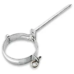 Fallrohrschelle Grömo mit Schlagstift 200mm, Stahl verzinkt, verschiedene Größen (Ausführung: Ø 76mm)