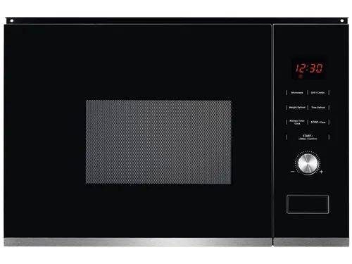 AEG MBK2051-M Einbau-Mikrowelle mit Grill Schwarz - Mikrowelle mit 800 Watt Leistung und 1000 Watt Grill, ideal für platzsparende Einbauten in Hänge- und Hochschränke, Garraumvolumen 20 Liter.