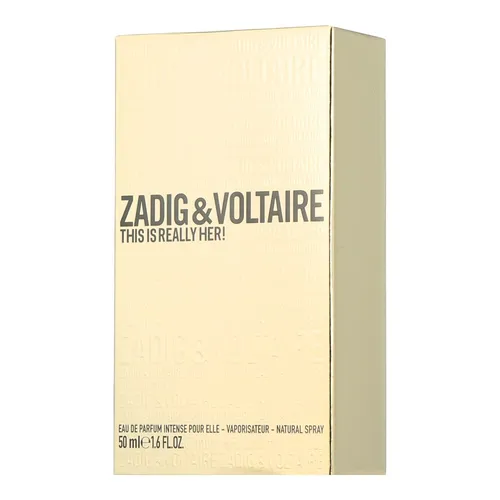 Zadig & Voltaire This is Really Her! Eau de Parfum Intense 50 ml - Damendüfte mit einem eleganten, modernen Duftprofil. Erleben Sie die blumig-orientalische Komposition mit Kopfnoten von rosa Pfeffer und Basilikum.