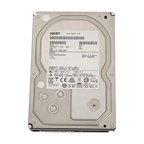Hitachi HGST UltraStar 7K4000 3TB HUS724030ALE641 3,5' SATA3 64MB 7200RPM, RAID 24x7 ENTERPRISE (Generalüberholt)