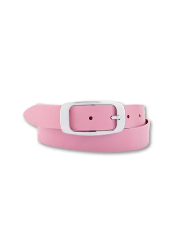 Stylischer Ledergürtel in Rosa - Gr. 105 - Klassischer Gürtel von BERND GÖTZ, stufenlos verstellbar, ideal für Jeans oder Röcke, 3 cm breit für vielseitige Kombinationsmöglichkeiten.