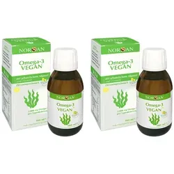 Norsan Omega-3 Vegan 100 ML - Nahrungsergänzungsmittel mit hochdosiertem Algenöl und Olivenöl, reich an Omega-3-Fettsäuren für vegane Ernährung. Ideal für Gesundheit und Wohlbefinden.