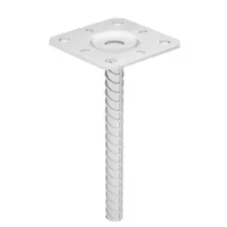 Pfostenträger PPS - Stützenfuß zum Einbetonieren, verzinkt - Robuster Pfostenträger aus Metall für die sichere Verbindung von Holz und Beton. Ideal für den langfristigen Einsatz im Garten, witterungsbeständig und korrosionsgeschützt. Qualität, die überzeugt!