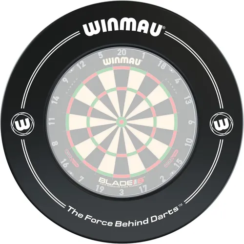 Winmau Catchring schwarz 4400 - Dartscheibe Auffangring - Dartboard Surround in Schwarz, schützt Wände vor Pfeilbeschädigungen und sorgt für ein sauberes Spielvergnügen.