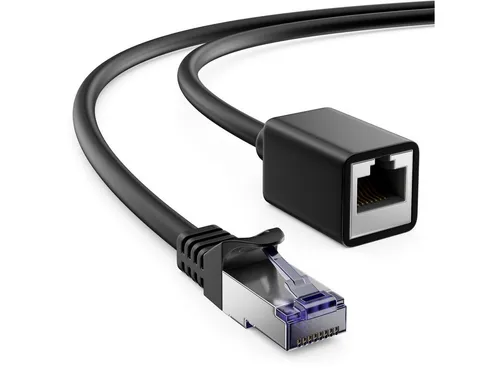 deleyCON deleyCON 2m CAT7 Patchkabel Verlängerung S/FTP Netzwerkkabel LAN DSL LAN-Kabel