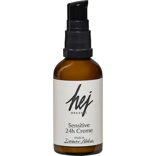 Hej Organic Sensitive 24h Gesichtscreme 50 ml - Nachtpflege für sensible Haut, die intensiv Feuchtigkeit spendet und ein angenehmes Hautgefühl bietet - ideal für Tag und Nacht.