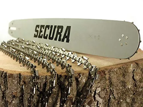 SECURA 60cm 4 Ketten + Schwert 3/8 kompatibel mit Stihl 029 MS290 MS 290